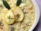 Ricetta Teglia di riso con pere, pancetta e gorgonzola