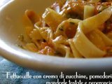 Ricetta Fettuccelle con crema di zucchine