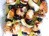 Ricetta Spiedini di pollo e finocchi, caramellati con miele e limone