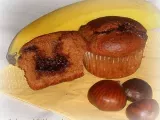 Ricetta Muffins alla banana con farina di castagne e nutella