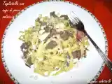 Ricetta Tagliatelle con ragù di porri e salsiccia