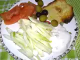 Ricetta Salmone affumicato con finocchi e crema allo yogurt