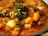 Ricetta Minestra di riso rosso e cavolo nero