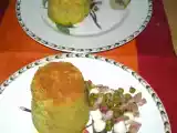 Ricetta Timballini di riso con prosciutto e piselli