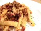 Ricetta Maccheroncini con pomodori secchi, mandorle e origano