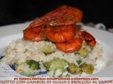 Ricetta Risotto con gamberi rossi e broccoli