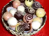 Ricetta Cestino filigranato di cioccolato con truffes