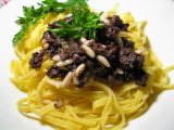 Ricetta Tagliatelle con la mustardela e pinoli