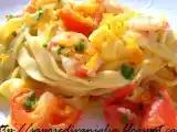 Ricetta Tagliatelle con gamberi e bottarga