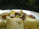 Ricetta Paccheri con speck e pistacchi