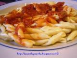 Ricetta Fusilli con sugo di carne d'agnello e pomodoro