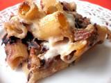 Ricetta Una robusta pasta al forno, radicchio, taleggio e speck