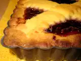 Ricetta Crostata con crema e marmellata di lamponi