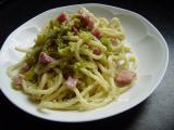 Ricetta Scialatielli d' inverno saltati in padella con verza e pancetta affumicata