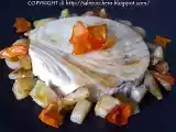 Ricetta Pesce spada, topinambur dorato, trasparenze di pomodoro