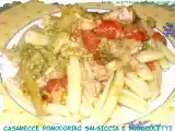 Ricetta Casarecce pomodorini, salsiccia e broccoletti