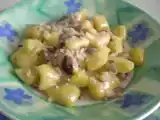 Ricetta Gnocchi di patate allo zafferano con radicchio