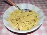 Ricetta Maccheroni allo speck e salsa di porro