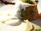 Ricetta Flan di carciofi con salsa allo yogurt greco, arancia e polvere di caffè