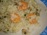 Ricetta Risotto ai gamberetti con vongole e platessa