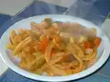 Ricetta Caserecce con peperoni e melanzane allo zenzero