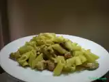 Ricetta Pennette speck funghi e pistacchi