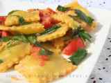 Ricetta Ravioli rucola e pomodorini