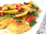 Ricetta Ravioli rucola e pomodorini
