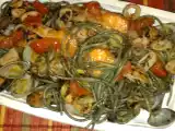 Ricetta Spaghetti allo scoglio al nero di seppia