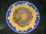 Ricetta Scaloppina di spezzatino complessa (in padella) con purea di patate e zucca (nel bimby)