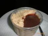 Ricetta Parfait di mandorle con salsa al cioccolato