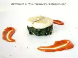 Ricetta Filetto di platessa alla birra, spinaci, senape al pomodoro