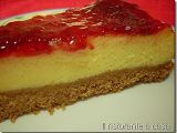 Ricetta Cheesecake con confettura di lamponi