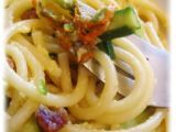 Ricetta Carbonara di zucchine, fiori di zucchina e speck