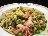 Ricetta Kamut con piselli e pancetta