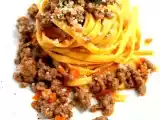 Ricetta Tagliatelle al ragù speziato