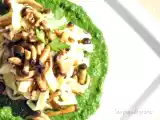Ricetta Strangozzi ai pioppini su crema di cavolo nero
