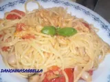 Ricetta Spaghetti con tonno, pachino e fagioli cannellini