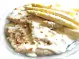 Ricetta Tacchino e asparagi bianchi in salsa di castelmagno e nocciole