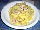 Ricetta Tagliatelle con salmone e cannellini