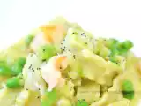 Ricetta Reginette gamberi e piselli