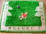 Ricetta Torta campo di calcio per thomas e mattia