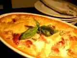 Ricetta Clafoutis con mozzarella, peperoni, prosciutto cotto e pomodori secchi