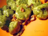 Ricetta Gnocchi di cime di rapa alla crema di latte di cocco