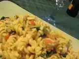 Ricetta Fusilli garofalo con gamberetti, fiori di zucca e polpa di granc