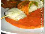 Ricetta Spiedini di branzino e fiori di zucca e coulis di pomodori datterini rustica