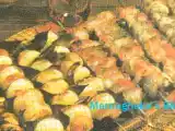 Ricetta Spiedini di cozze, formaggio, prugne