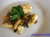 Ricetta Bocconcini di pesce spatola con zucchine grigliate aromatizzati al sale blu di persia