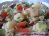 Ricetta Insalata di riso gamberetti e cozze con verdure