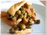Ricetta Straccetti di pollo con piselli al prosecco